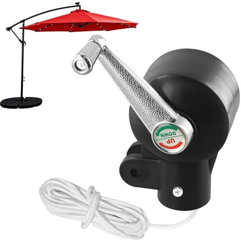 Accessoires De Parasol De Terrasse, Accessoire De Parasol Déporté, 42 Mm Remplacement De La Manivelle du Parapluie, Manivelle pour Parasols pour Parapluie, Parapluie