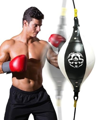 Saco De Velocidad para Boxeo - Pelota De Boxeo Y Fitness De 38x18 Cm, Equipo De Entrenamiento De Reflejos, Equipo De Coordinación ojoss-Mano, Accesorio De Entrenamiento Ajustable | Gimnasio En Casa
