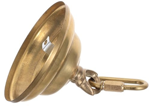 TEHAUX Rosone per Lampadario in Rame Oro Vintage, Resistente e Anti-allentamento, Design Rotondo Elegante per Negozi e Appartamenti