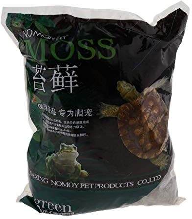 Tubayia Musgo natural para decoración de terrario, sustrato de musgo para tortuga, lagarto, rana (500 g)