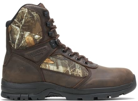 Wolverine Men's Manistee Construction Boot, Brown/CAMO, 11