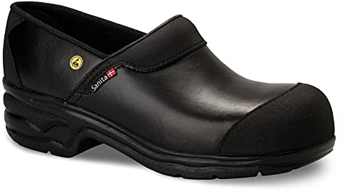 Sanita Pro Light S3 Unisex Safety Clog in Black Wmn's sz 11.5-12/Men's 8.5-9