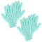 2 Paare Mikrofaser Staubhandschuhe Mintgrün, Handschuhe Pflanzen Abstauben Putzhandschuhe Wasch Bare Handschuh Korallenvlies Handschuhe für Küchen Jalousien Lampen Möbel schwer zugängliche Ecklücken