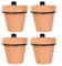 Feeshoppher Flower Pot Holder Ring Plant Hangers Outdoor and Indoor Ring Holder Wall Hook Metal Plant Stand Planters Bl-ack Flower Pot Ring Set M-etal Plant Pot Ring Stand Wall Bracke(4in)