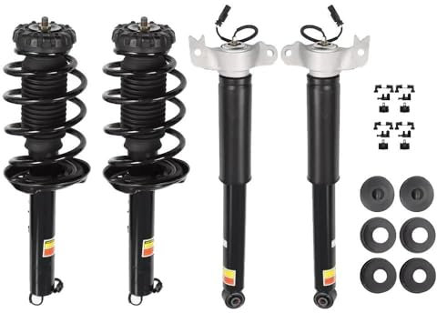 SRQORT per Cadillac Xts 2013-2019 con Montante Anteriore Elettrico + Ammortizzatori Posteriori Molla Pneumatica Ad Aria