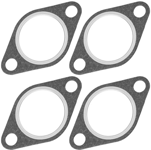 VGOL 4Pcs Exhaust Manifold Gasket Replacement 1583656 406307 79TM9448DA Compatible with Ford 2.0L 2.3L 2.6L 2.8L V6 Cologne