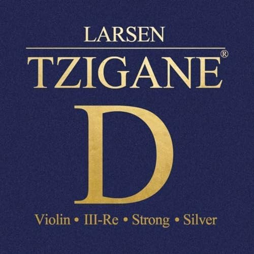 LARSEN STRINGS violinsträngar Tzigane multifilament fiberkärna D silver strong