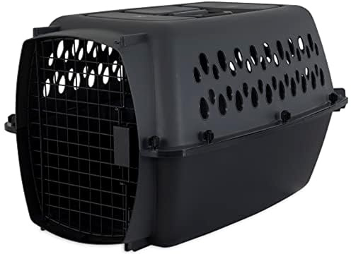 Petmate Pet Porter Dog Kennel 24, Dark Gray & Black, for Pets 15-20lbs