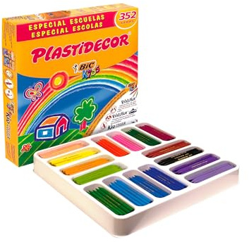 BIC 3086126708232 Pack 352 Stück Wachsmalstifte