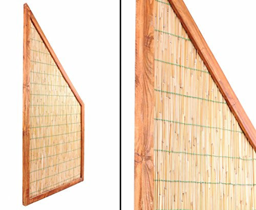Schilfwand Anschlusselement 180/90x90 Deluxe - Sichtschutzzäune