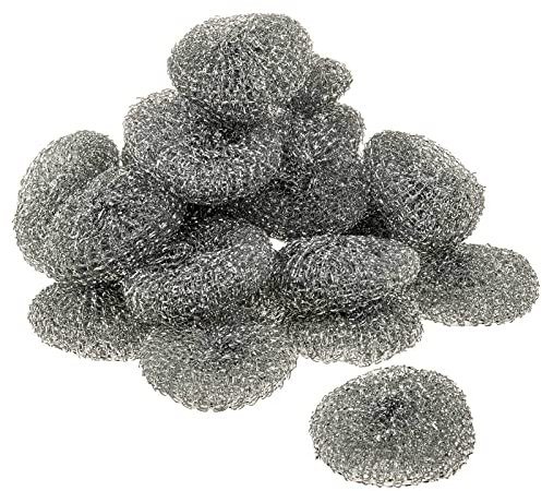 SIDCO Topfreiniger 24 x Pad Topfkratzer Stahlschwamm Topf Pfannen Schwamm Grillrost