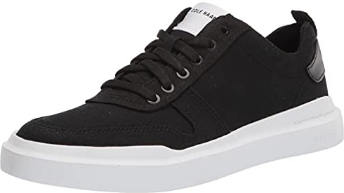 Cole Haan Grandpro Rally Court Sneakers, Zapatillas Hombre, Black Canvas Optic White, 43 EU Ancho