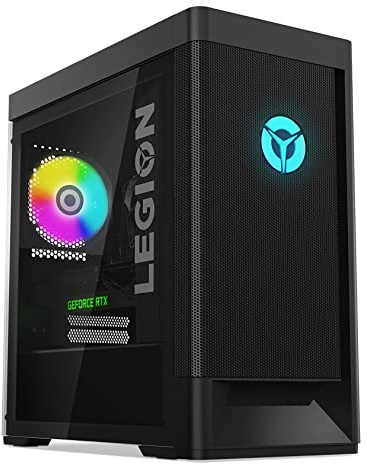 Lenovo Legion T5 Gen 7 - Ordenador de Sobremesa Gaming (Intel Core i5-12400F, 16GB RAM, 1TB SSD, NVIDIA GeForce RTX 3060-12GB, Windows 11 Home) Negro - Teclado QWERTY Español