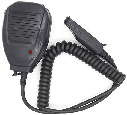 CHICHIYANG Walkie talkie högtalare handmikrofon högtalare mikrofon med 360° roterande fast klämma för Baofeng UV-9R, UV-9R PLUS, UV-5S