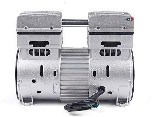 Compressore d'Aria Senza Olio Silenzioso - Testa Compressore Aggregato Aria Compressa 8 Bar 750W/1HP 145L/min in Alluminio