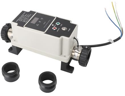 Tyenaza 2.7 a 3.3KW Riscaldatore per Piscina Elettrico Scaldabagno per Piscina Termostato per Vasca Idromassaggio con Display Digitale per Vasca Idromassaggio Spa Vasca da Bagno