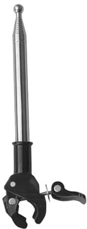 Mástil de bandera de motocicleta – Mástil de bandera cromado, soporte de bandera ajustable, fácil de montar, de acero inoxidable, para moto, barra resistente con diseño inoxidable para bandera de