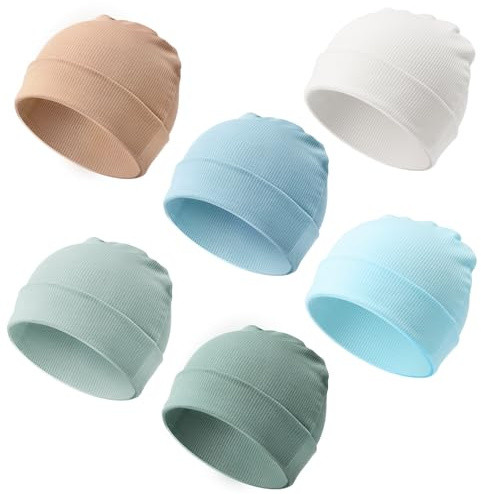 DRESHOW Bebé Beanie Sombrero para Unisex Gorro de Recién Nacidos Niño Pequeño Sombrero Hospital Cálido para Bebés Niños y Niñas de 0-3 Meses