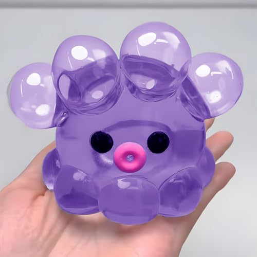 Bläckfisk anti-stressbollar stressbollar för barn och vuxna bläckfiskbollar squishy boll stressfri boll sensorisk fidget pressbollar stressavlastande bollar (6x6x6 cm)