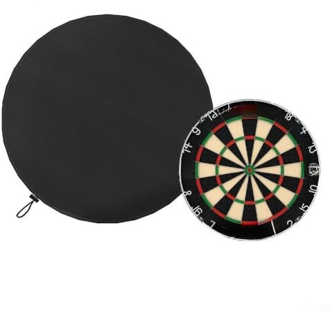 600D Dartboard Cover, 1 Pack 24 Inch Outdoor Protection for Darts Target Shield Against Dust and Weather Wind Resistant with Elastic Band for Garden or Patio Use