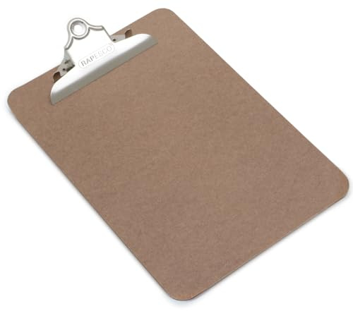 Rapesco VHBCB003 Heavy Duty Hardboard Clipboard, A4+, Brown