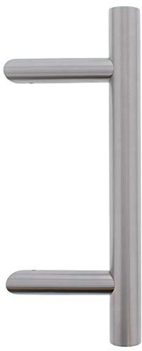 ToniTec Stossgriff Haustür Stangengriff Türgriff schräg 45° Edelstahl SYS1 inkl. Befestigungssystem 1000 mm