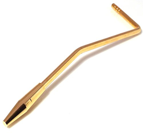 Tremolo arm push in gold whammy bar 5mm diameter dia with steel tip