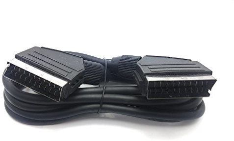 MainCore 2m Long/Scart to Scart / 21 Pins Video TV VCR DVD Cable Lead (Available in 0.75m, 2m, 3m, 5m) (2m)