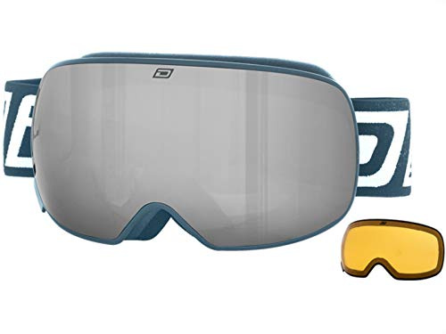 Dirty Dog Magnetic 2 x Lens Changeable Mutant 2.0 Ski Goggles Grey 54224