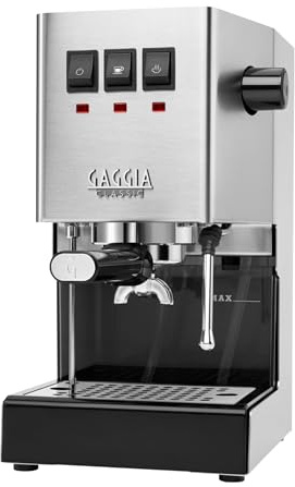 Gaggia Classic Evo Pro Manual Espresso Coffee Machine, Stainless Steel