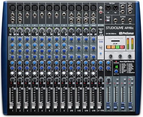 PreSonus StudioLive AR16c Analog Mixer with Studio One Pro Software