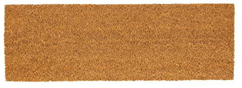 Nicola Spring Coir Step Mat - 60 x 20cm - Classic - Pack of 1 - Decorative Indoor Front Door Mat Entry Dirt Trapper Rug Outdoor Boot Scraper Non Slip Backing Doormat