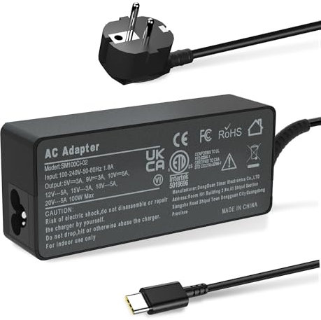 Laptop laddningskabel 100 W USB C laddare MacBook Lenov-o HP Asus Acer MSI Dell dator surfplatta laddare adapter typ C