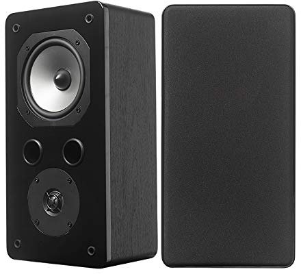 Dynavoice Altavoces De Estantería HiFi Potentes con Tweeter Super Audio Y Woofer De 5 Pulgadas para Cine En Casa Sonido Natural Sistemas Estéreo Y Home Cinema 5.1 Challenger S-5 Negro