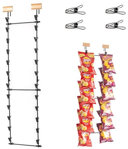 ODOXIA Display Stand | Hanging Chip Rack | Hanging Snack Display | Organise Your Space | Perfect for Shops and for Home | Sweet Display Rack