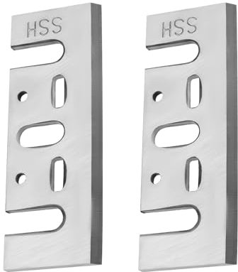 Be In Your Mind 2PCS Cuchillas Cepilladoras HSS de Repuesto para Carpintería Compatible con DeWalt N556874 DCP580 Compatible con Makita 1001 1100 1125