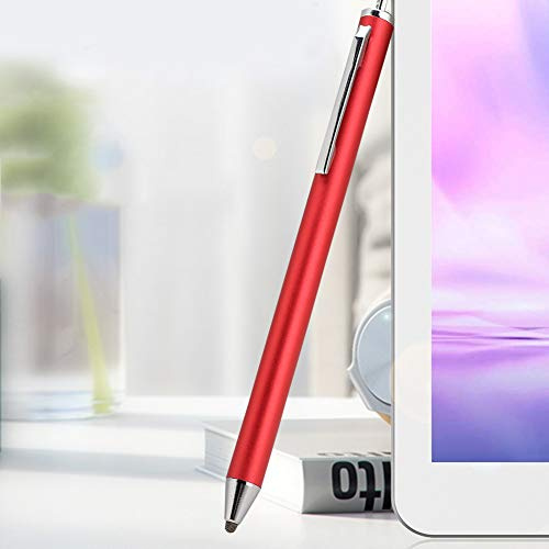 Stylet à Tête en Tissu pour Smartphones et Tablettes Tab, Accessoires Professionnels (Rouge)