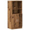 Kangmusi K¨¹chenschrank Altholz-Optik 57x41,5x131,5 cm Holzwerkstoff, kangmusi860128