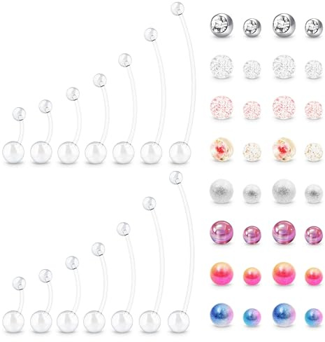 MixPiercing Piercing Nombril Grossesse Bioflex Plastique 14G