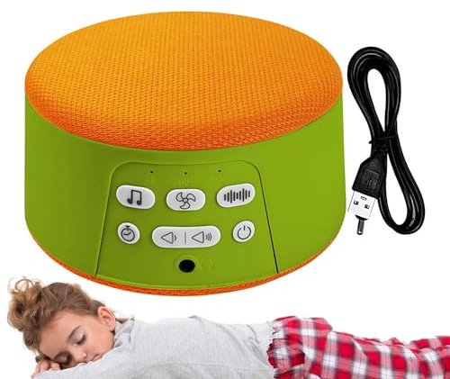 Bullermaskin, bärbar ljudmaskin för sömn, bärbar elektronisk ljudmaskin för baby för vuxna uppladdningsbara för barn för vuxna barn sovrumsresor