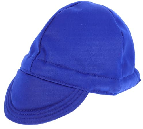 Outanaya Cappello Da Saldatore Traspirante in Materiale Ignifugo, Copricapo Protettivo Resistente All’usura Protezione Contro Schizzi e Fiammelle, Taglia Unica Per Saldatori e Operai Edilizi