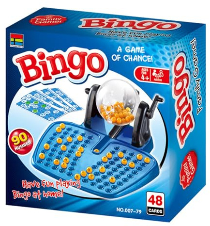 Set Da Gioco Bingo - Macchina Per Lotteria Professionale Durevole, Kit Da Gioco Tradizionale Da Tavolo, Meccanismo Di Estrazione Dei Numeri Fluido, Intrattenimento Compatto Per Feste, Divertente Gioca