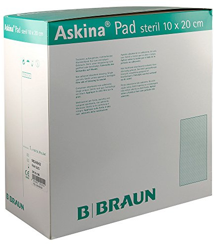 Askina Pad Vlieskompresse steril 20x10 cm 100 Stück
