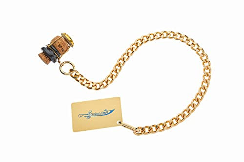 Sabrage Card PERSONALIZZABILE. Tessera per sciabolare Champagne. La Sciabolata Assistita, il kit Card e Chain: potrai sciabolare senza che il tappo decolli senza controllo.