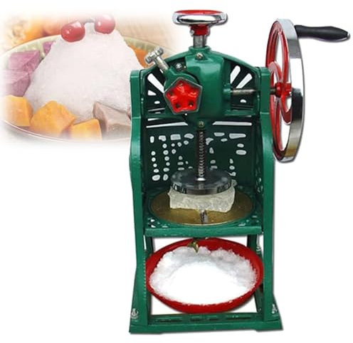 Machine à Cônes de Neige à Manivelle, Machine à Glaçons Rasés pour La Maison, Rasoir à Glace, Broyeur à Glace pour Cônes de Neige, Idéal pour Les Fêtes D'été