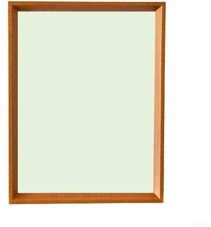 Solid wood puzzle frame tailored for 300 piece puzzles, inner size 26 6 x 38 cm, supports both horizontal and vertical display for completed puzzles (White)