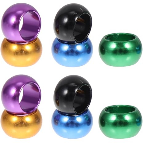 ROMISBABA 10piezas Anillos de Aluminio para Patas de Palomas Accesorio Resistente para Gestión y Cría de Aves Uso Palomas Mensajeras y Gallineros