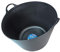 Faithfull Flex Tub – Multi-Purpose & Durable Flexible Bucket for Garden, DIY, Building & Farming - 60L (13gl), Black