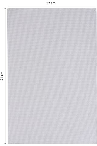 Pébéo - Carton Toilé Européen 6P - Grain Moyen, Prêt à l'Emploi - Pour Peinture acrylique, Peinture à l'Huile, Techniques Mixtes - Format 41 X 27 cm