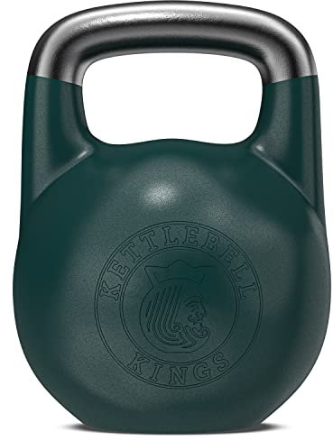 Kettlebell Kings Competition Kettlebells Gewicht (35mm Griff) 24 KG | Handgewichte Workout Gym Equipment & Krafttraining Sets für Frauen & Männer | Gewichte Set für Home Gym (8-48KG)